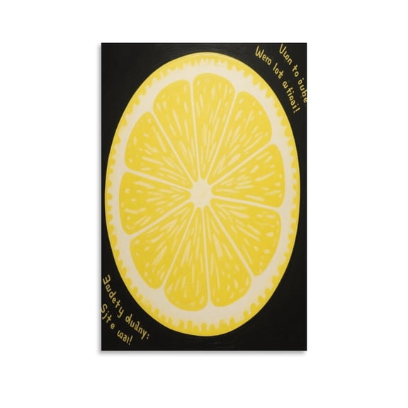 Lemon Poster (3) Artworks Picture Print Poster Wall Art Painting Canvas Gift Decor Home Posters Decorative 12x18inch(30x45cm)