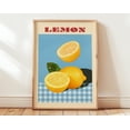 thumbnail image 1 of Lemon Poster, Retro Fruit Print, Lemons Wall Art, Cafe Print, Kitchen Print, Fruit Wall Art, Kitchen Decor, Maximalist Kitchen Wall Art Wall Art, Modern Wall Decor, 8x12 UNFRAMED, 1 of 2