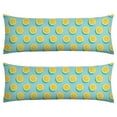 thumbnail image 1 of Lemon Print Body Pillow Cover - Soft & Breathable Fabric, Hidden Zipper, 20"x54", Cute Fruit & Floral Design - Perfect Gift for Lemon Lovers, Summer Decor, Side Sleepers & Pregnancy Support, 1 of 7