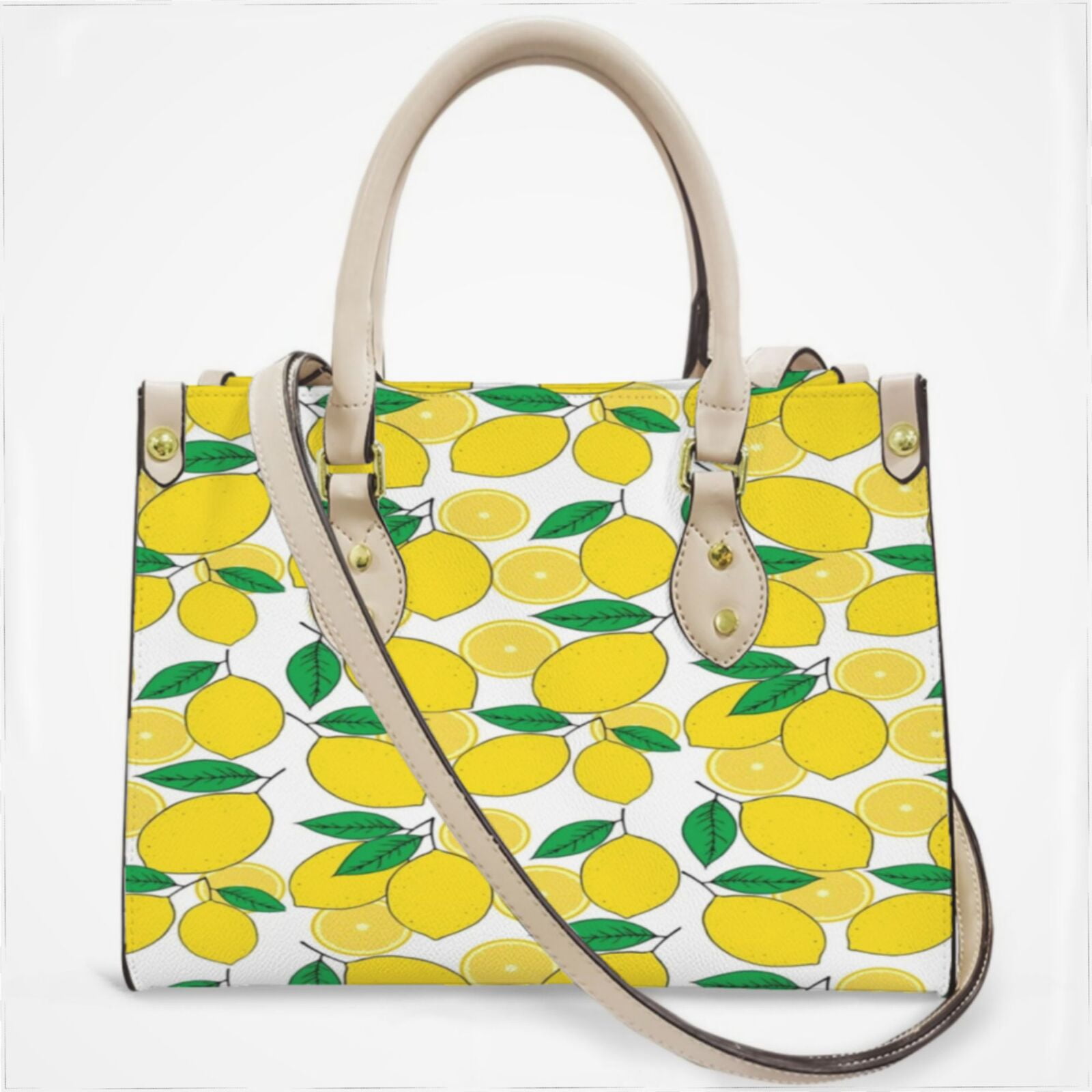 Lemon Print Women\'s Bag Floral Lemon Shoulder Bag – Akasia main image 2