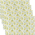 thumbnail image 1 of Lemon Print Table Place Mats, Set 18"x12" Lemon Botanical Placemats Set of 4 for Decor Leaf Placemat for Kitchen Dining Table Decor Indoor Outdoor Summer Fruit, 1 of 4