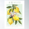 thumbnail image 1 of Lemon Print Watercolor - Original Print Poster Wall Art, Modern Wall Decor For Living Room Bedroom, 12x18 UNFRAMED, 1 of 3