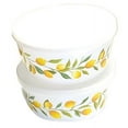 thumbnail image 1 of Lemon Printed Storage Bowls With Lids - 2 Count Pack, 1 of 3