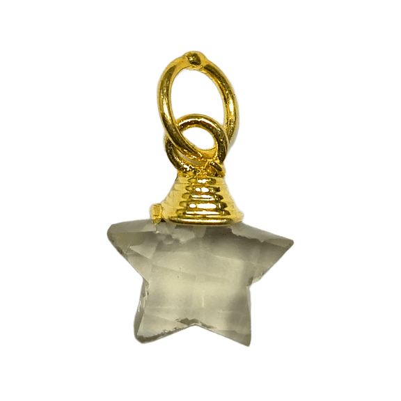 Lemon Quartz Star Pendant, February Birthstone Jewelry, Healing Crystal Pendant, Gift For Her