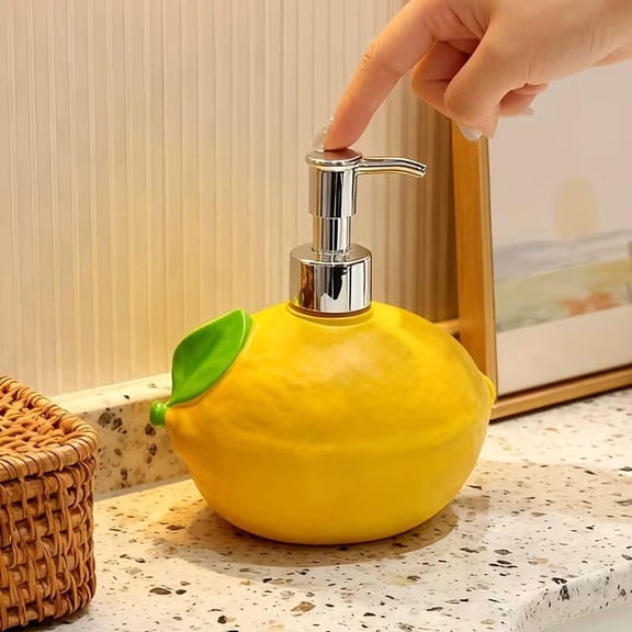 Lemon Resin Pump Bottle for Soap Shampoo Lotion Dispenser