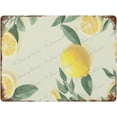 thumbnail image 1 of Lemon Retro Tin Sign Vintage Metal Sign Lemon Wall Poster Plaque for Home Kitchen Bar Coffee Shop Funny Farmhouse Wall Decor Iron Print Wall Art Decor Lemons Tin Sign 12x16 Inch, 1 of 8