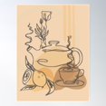 thumbnail image 1 of Lemon Rose Tea Poster Wall Art, Modern Wall Decor For Living Room Bedroom, 24x36 UNFRAMED, 1 of 3