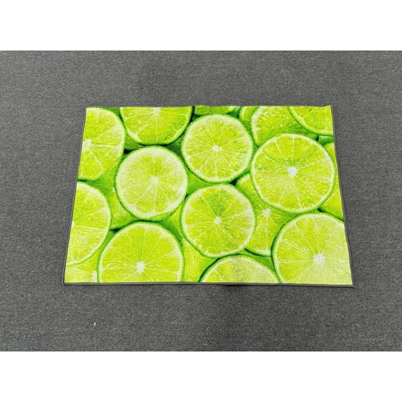 Lemon Rug, Kitchen Rugs, Summer Rugs, Modern Rug, Chenille Rug, Salon Rug, Nursery Rug, Entry Rug, Pattern Rug, Gift For Him, Classic Rug, 2.3'x3.3' - 70x110 cm