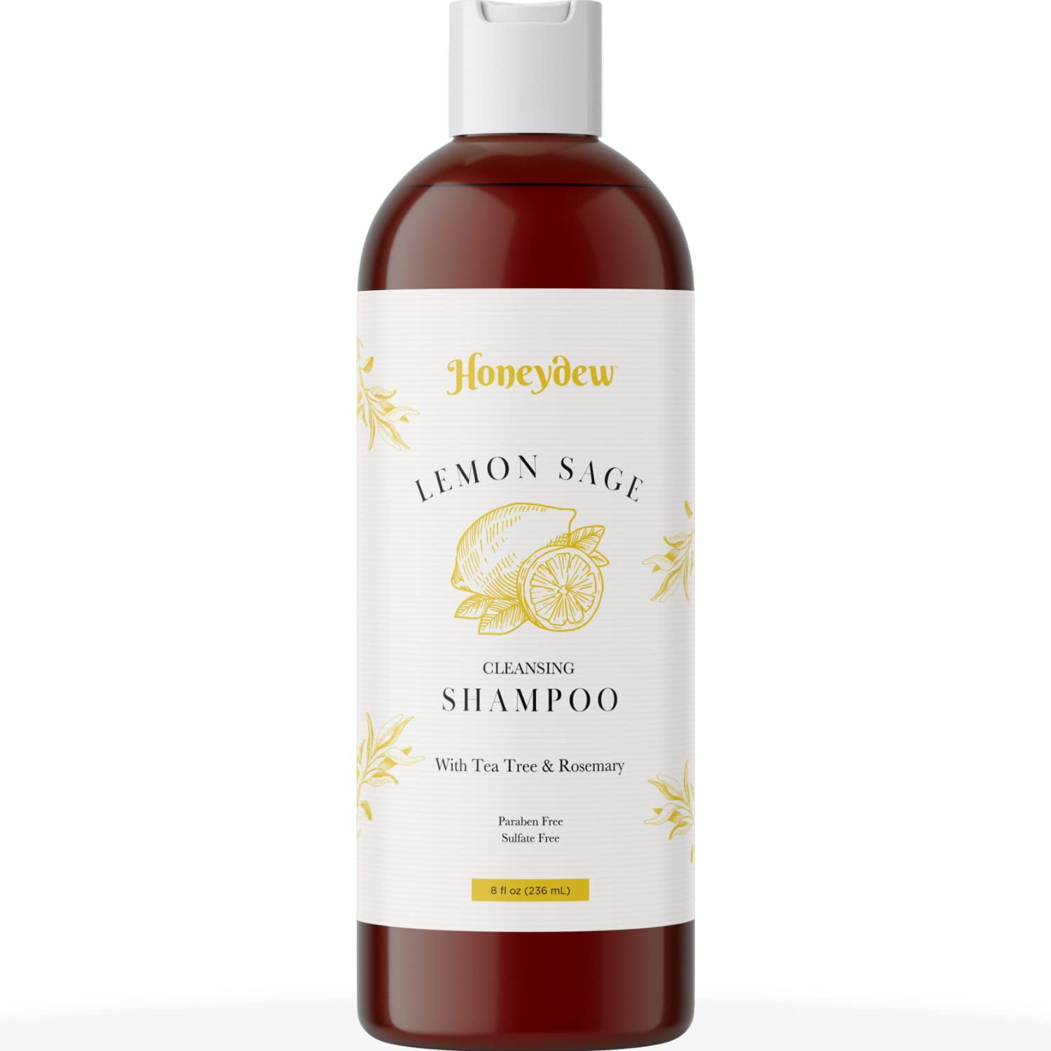 Lemon Sage Clarifying Shampoo for Oily Hair Sulfate Free Shampoo Oily