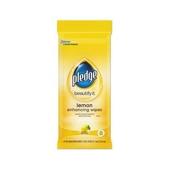 Lemon Scent Wet Wipes Cloth, 7 x 10, White, 24/Pack
