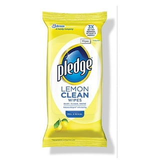 Pledge® Wood Wipes, Expert Care™, Lemon Scent, Cleaner Wipes, 24 PC