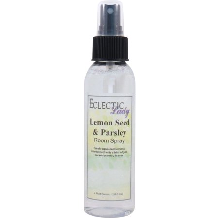 Lemon Seed and Parsley Room Spray by Eclectic Lady, 4 Ounces, Fragrant Aromatic Room Mist For Home, Room, Office