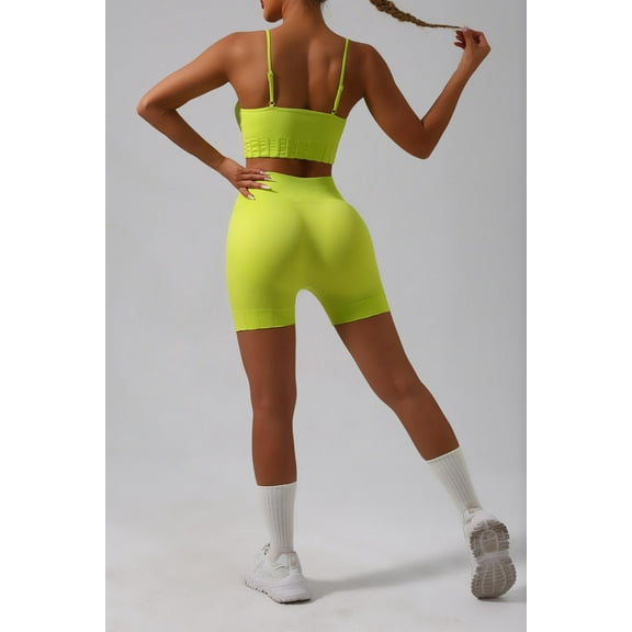 Lemon Sexy Cropped Top and Shorts Small