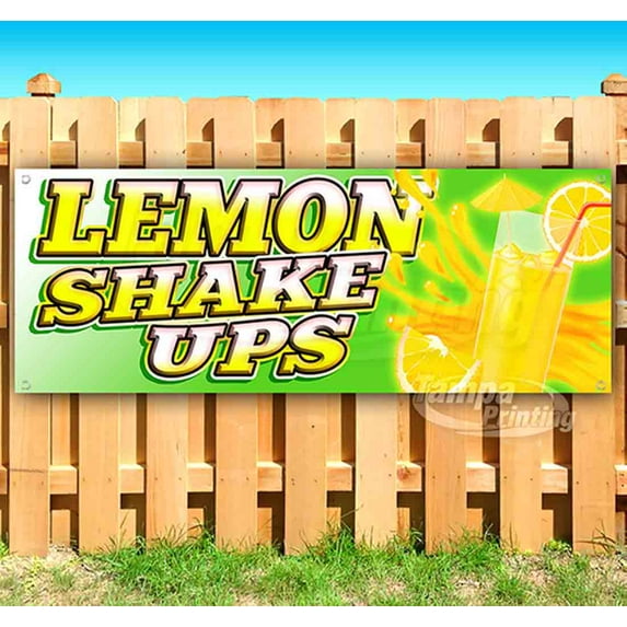 Lemon Shake Ups 13 oz Vinyl Banner With Metal Grommets