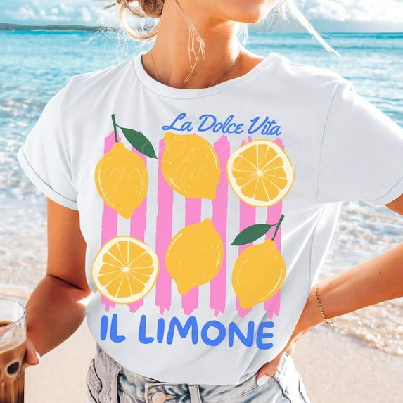 Lemon Shirt, Amalfi Coast Italy Shirt, Limoncello Shirt, Preppy Lemon Summer Shirt, Girly Summer Shirt, Trendy Design Shirt