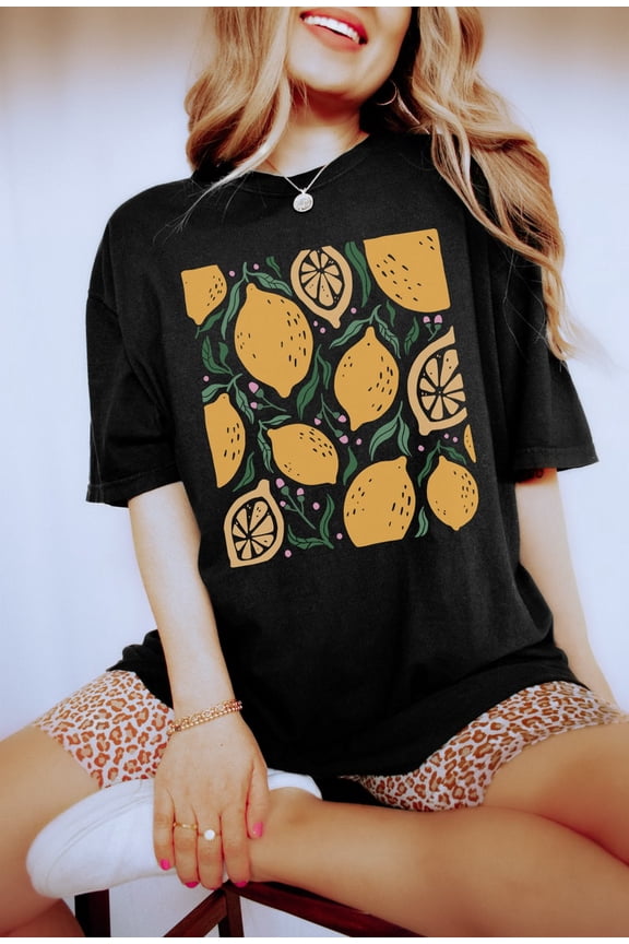 Lemon Shirt Citrus Shirt Fruit Shirt Cottage Core Shirt Lemon Clothing Cottagecore Shirt Fruit Tshirt Fruit T Shirt Botanical