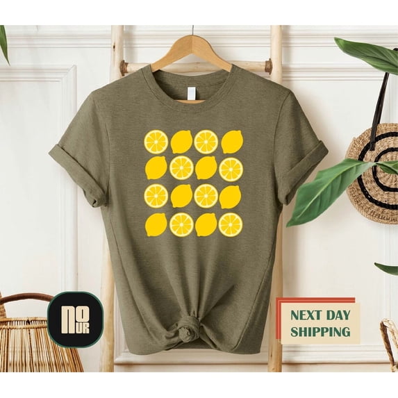 Lemon Shirt, Cute Lemon Shirts, Fruit Shirt, Citrus Fruit Tee, Botanic Lemon T Shirts, Spring Shirt, Garden Shirt, Lemon Slice Shirt SWEATSHIRT All Size S-5XL