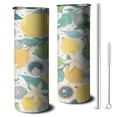 thumbnail image 1 of Lemon Skinny Tumbler with Lid Straw Rust Resistant Coffee Travel Mug Modern Tumbler 20 oz for Home Office Supplies Camping Outdoor, 1 of 7