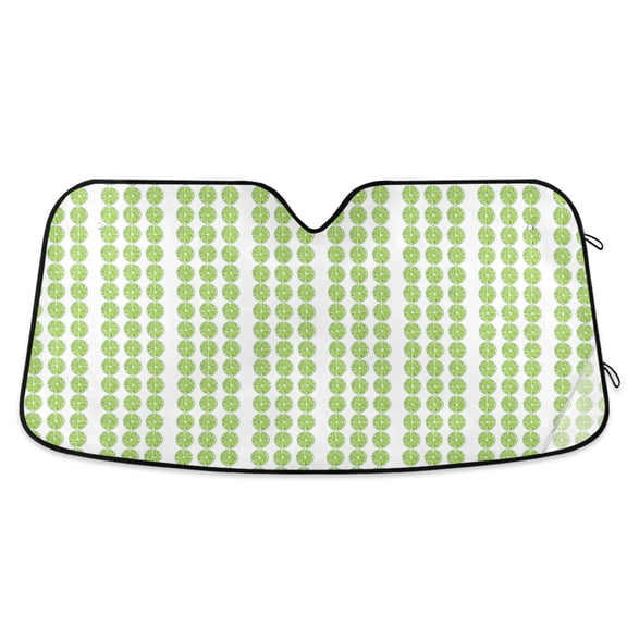 Lemon Slice Car Windshield Sun Shade Foldable Car Front Window Visor Heat and UV Protection 53x23.5