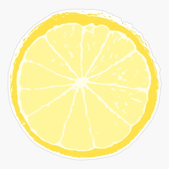 Lemon Slice Er, Phone Decal Water Bottle Stickers Car Decals, Funny Birthday Gift