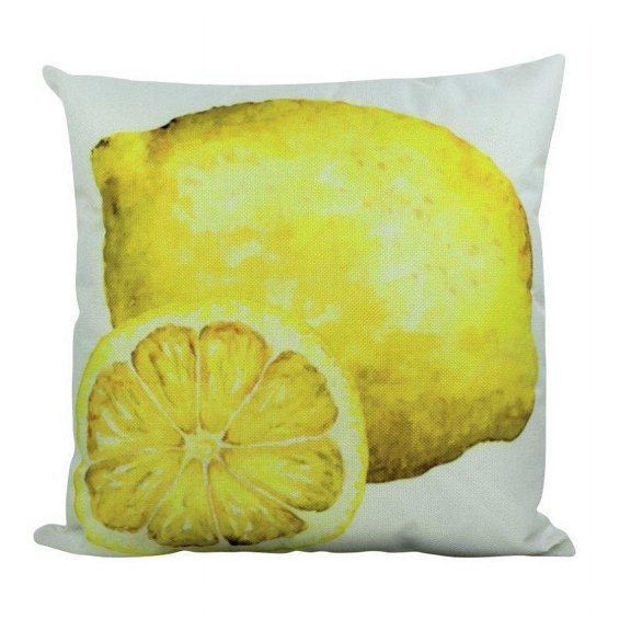 Lemon Slice | Pillow Cover | Yellow Throw Pillow | Spring Decor | Decorative Throw Pillows | Yellow Accent Pillows | Gift for her | Pillows