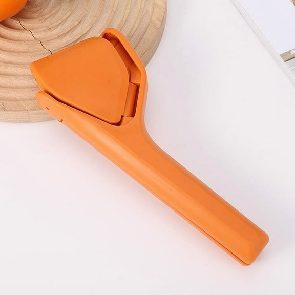 Lemon Squeezer, Effortless Manual Flat Lime Juicer Squeezer, Hand Citrus Press, Folds Design For Saving Space Storage, Easy to Make Juice From Lemon, Lime, Cirtus, Orange, Fruits (Orange)