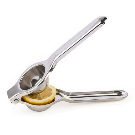 Stainless Steel Lemon Squeezer - Manual Fruit Juicer with Seeds and Pulp Filter - Metal Juicer Press for Juicing Lemons, Limes, Oranges, and Pomegranate