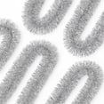 thumbnail image 1 of 50FT Silver Christmas Tinsel Twist Garland - 2.5" Wide, Shiny Metallic Decor for Indoor & Outdoor Use, Ideal for Xmas Trees, Stairs, Fireplaces & Party Decorations, 1 of 8