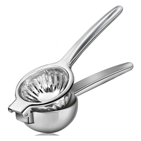 Lemon Squeezer, - Stainless Steel Extra Large Manual Lemon Juicer Squeezer with Solid Metal,1 * Manual juicer,Silver