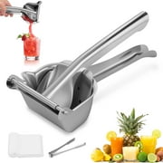 Lemon Squeezer Stainless Steel Hand Press Juicer Manual Citrus Squeezer Lemon Juicer for Juicing Lemon   Limes, Oranges,Vegetables,Non-Slip Grip Design Medium
