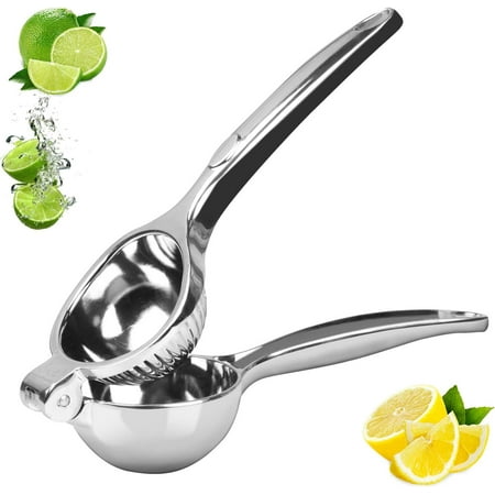 Lemon Squeezer Stainless Steel, Heavy Duty Lemon Lime Citrus Squeezer, Manual Lemon Lime Juicer Hand Press for Small Oranges, Citrus, Lemons, Limes
