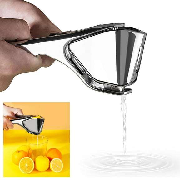 Lemon Squeezer, Stainless Steel Lemon Juicer, Manual Juicer for Lemon Citrus Lime Orange, Handheld Citrus Squeezer