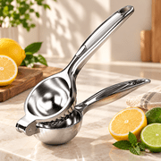 Lemon Squeezer Stainless Steel, Manual Citrus Press Lemon Lime Squeezer,Metal Lemon Squeezer,Lemon Lime Orange for Kitchen Home Bar, 1 Pack