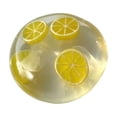 thumbnail image 1 of Lemon Squishy Squeeze Toy, Transparent Plastic Ball With Embedded Slice for Tactile Hand Fidget Play, 1 of 6