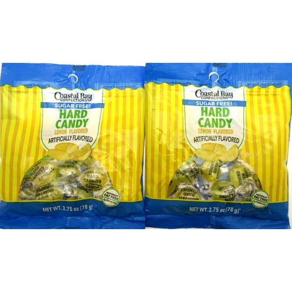 Lemon Sugar Free Coastal Bay Hard Candy 2.75oz bag Lot of 2