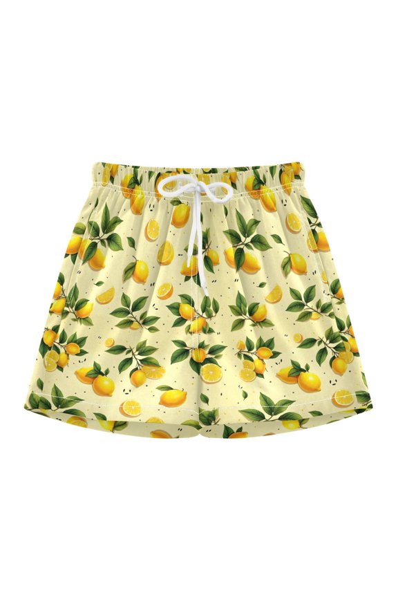 Lemon Swim Trunks Quick Drying Bathing Suit Summer Shorts Swimwear