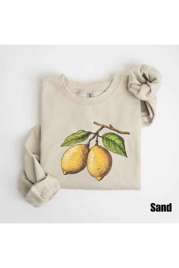 Lemon T-Shirt, Botanical Cottagecore Clothing, Lemon Print, Gardening, Indie Clothes, Cute