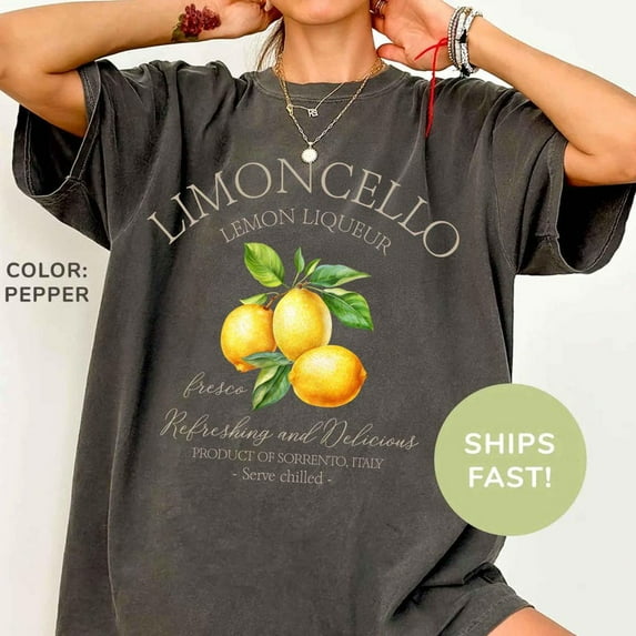 Lemon T-shirt, Amalfi Coast Italy T-shirt, Limoncello T-shirtPreppy Lemon Summer T-shirt, Girly Summer T-shirtShirt Sublimation , Trendy T-shirt
