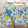 thumbnail image 1 of Lemon Tablecloth Rectangle Italian Lemons Fabric Table Cloth Waterproof Washable Spring Summer Lemon Table Cover for Picnic Dinner Table Home Kitchen Party Decoration, 60 x 102 Inch, 1 of 6