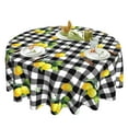 thumbnail image 1 of Lemon Tablecloth Washable Reusable Anti-Wrinkle Round Tablecloth 60 Inch for Home Parties Indoor Dinner and Outdoor Picnic Kitchen Dining Decor, 1 of 7