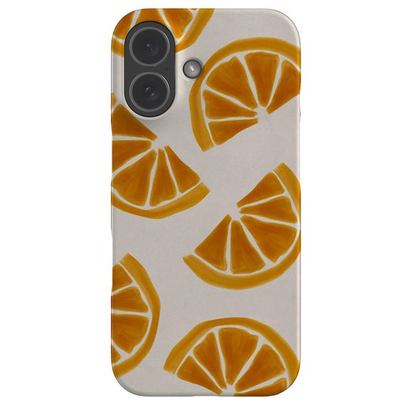 Lemon Toss Off White Cute Fruit Pattern Phone Case for Phone 11 to 17