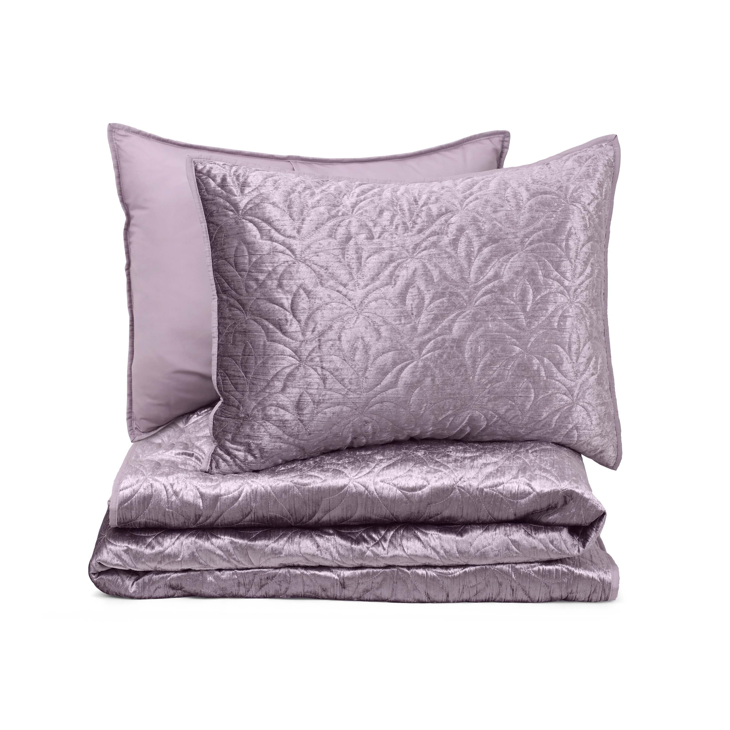 Lemon Tree Lilith Full/Queen Mauve Quilt Set