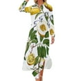 thumbnail image 1 of Lemon Tree - White Long Sleeved Shirt Dress summer dress woman Summer skirt Woman clothes, 1 of 6