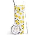 thumbnail image 1 of Lemon Tumbler, Lemon Gifts, Cute Coffee Tumbler for Women,Lemon Water Bottle/Cups/Coffee Mug,Lemon Theme Party Decorations,Unique Birthday Gifts for Women,Friends Female,Teenage Girls,Girlfriend- 20Oz, 1 of 6