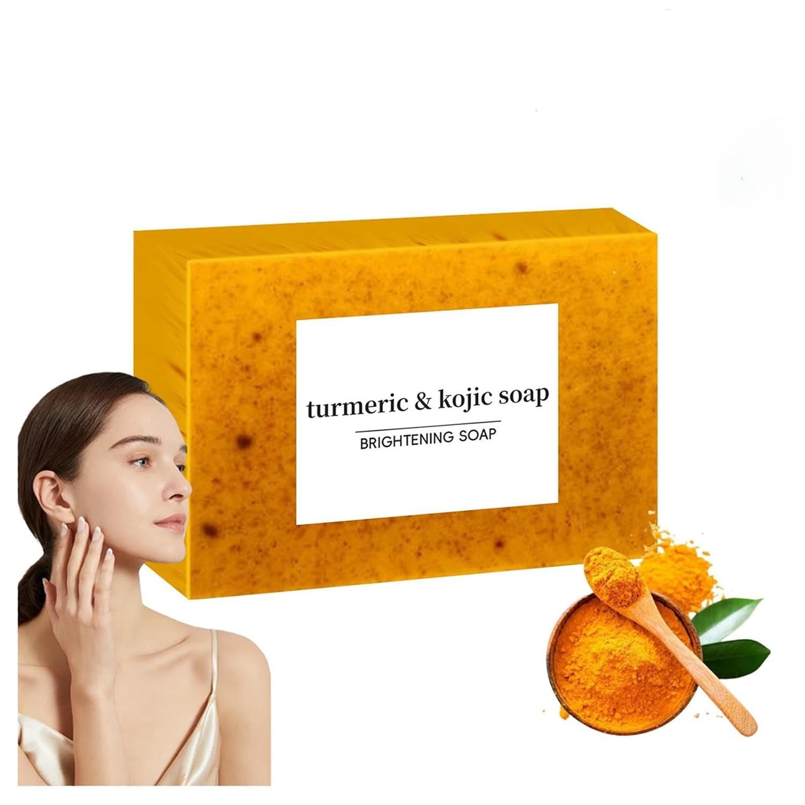 Lemon Turmeric Kojic Acid Soap Cleansing Natural Sensitive Skin Soap