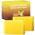 Lemon Turmeric Kojic Acid Soap for Dark Spots, Turmeric Soap Bar For