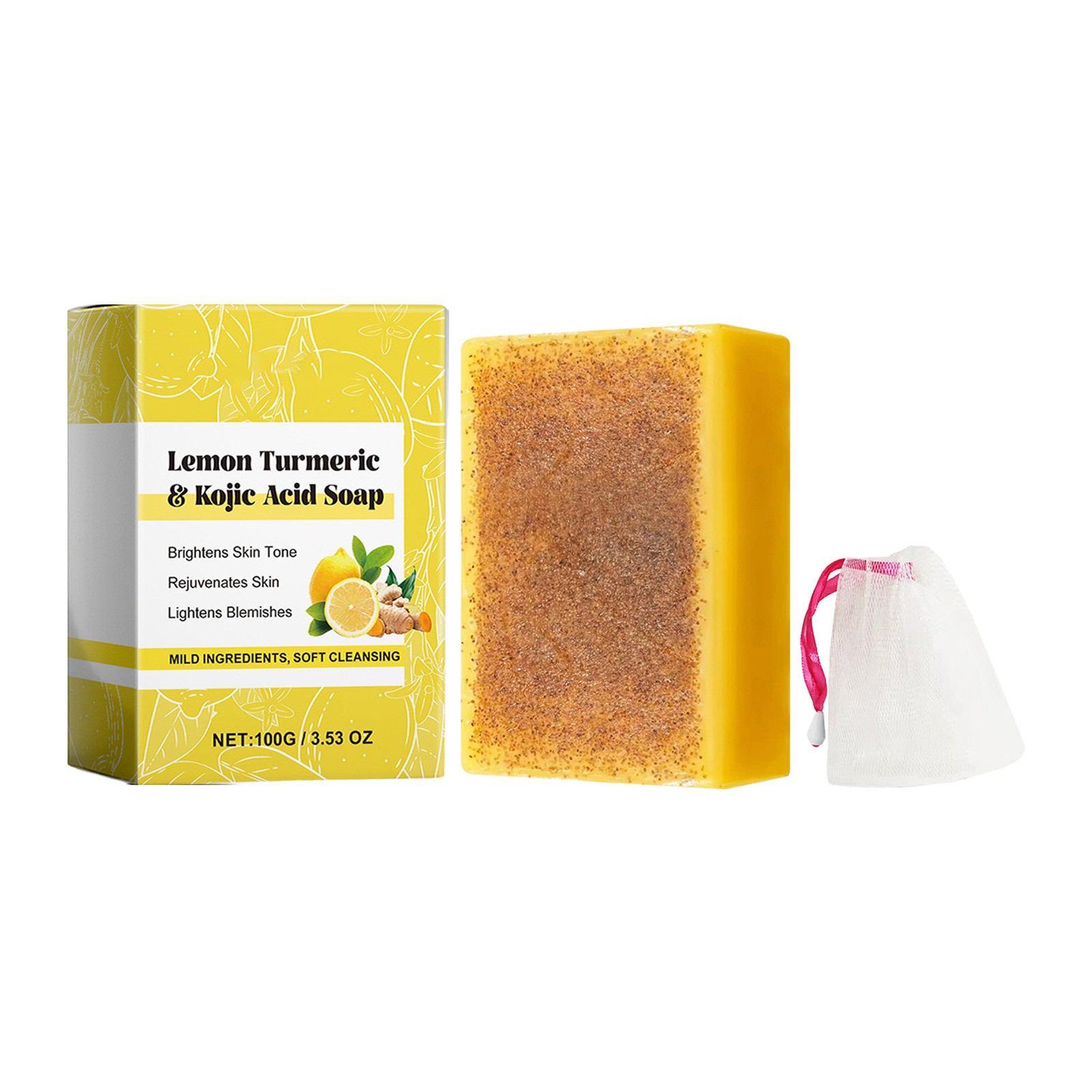 Lemon Turmeric Kojic Acid Soap,Kojic Acid Soap Turmeric Kojic Soap