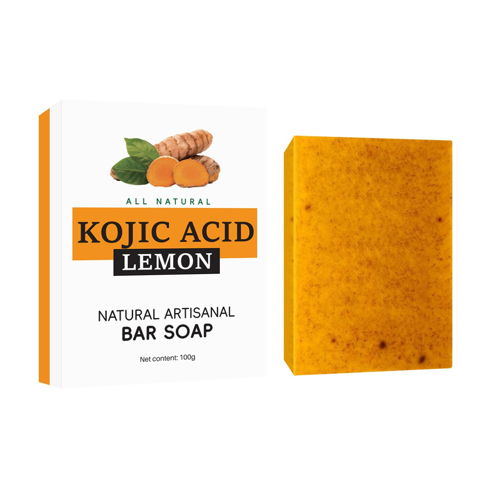 Lemon Turmeric Kojic Acid Soap Triple Action Soap Set for Face & Body