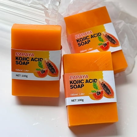 Lemon & Turmeric Soap Bar, Deep Cleaning Bath Soap for Whole Body, Moisturizing Exfoliant with Fine Foam for Refreshing Skin