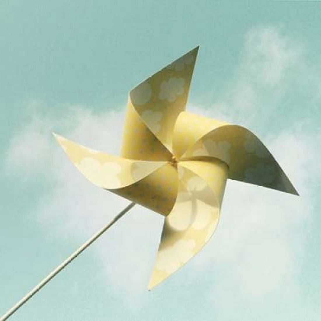Lemon Twirl Blue Sky Canvas Art - Vicki Dvorak (24 x 24)